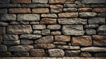 Fototapeta premium surface rock grungy and background stonework weathered with room Rural.