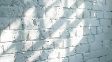 The white brick wall attracts attention