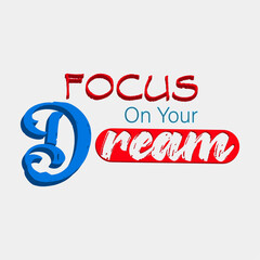 Famous quotes t-shirt design. Dream typography t-shirt design.
