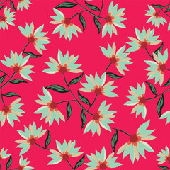 Textile and digital seamless floral vector design
