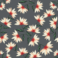 Textile and digital seamless floral vector design