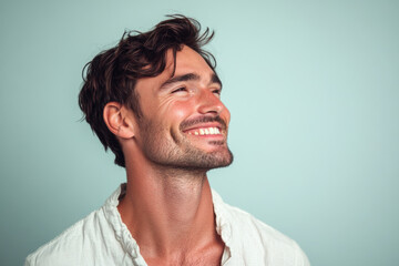 Fototapeta premium A close up of a man's face