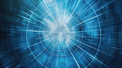 Fototapeta premium Abstract Digital Tunnel