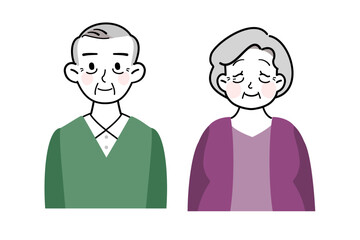 ほっこりかわいいシニア夫婦