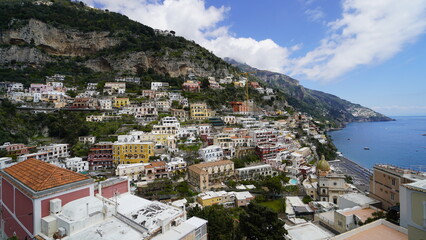 Fototapeta premium Amalfi coast Italy stock image with cliffs