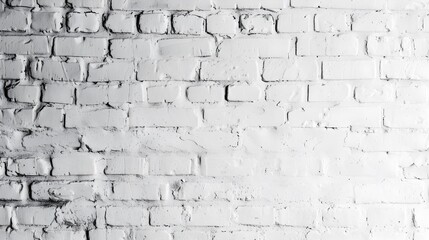 Fototapeta premium The white brick background creates a clean