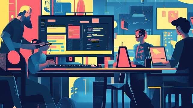 Accessibility Compliance Strategies, accessibility compliance strategies in web governance with an image showing designers and developers incorporating inclusive design principles, AI