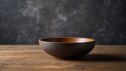 image space copy a for ideal look classic simple a with table wooden gray a on displayed bowl wooden brown Rustic.