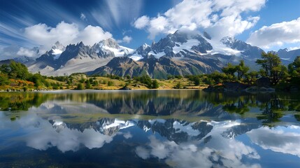 The ranges in patagonia rise above the plains
