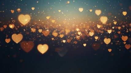 image space copy with background the in light and Heart.