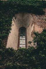 Castle Tower and Brick Walls on a Cloudy Day © Aliaksandr
