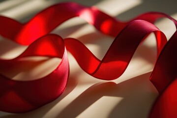 Crimson heart cords: decorations honoring love and devotion