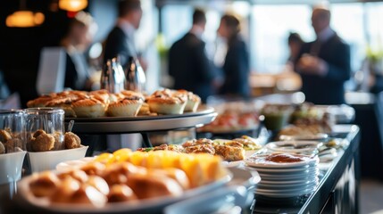 Business Event Buffet Table