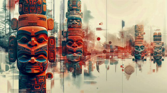 Multiple Totems 「トーテンポール」の写真素材 | 10,075件の無料イラスト画像 | Adobe Stock