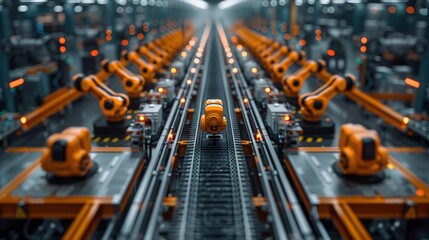 Automated Production Line with Robots
