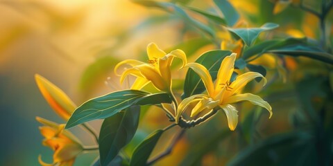 Obraz premium Ylang ylang A Favorite Among Ancient Javanese Princesses for Enhancing Beauty