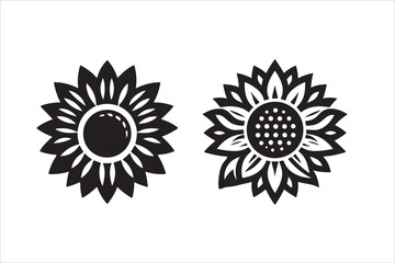 A flower silhouette vector art