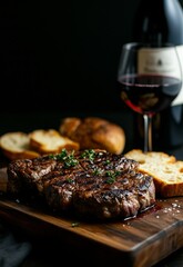 The culture of drinking wine while eating, Ai generated