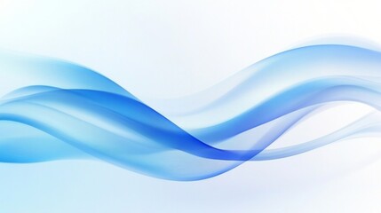 Fototapeta premium Abstract Blue Background with Blurred Wavy Lines and Soft Lighting for Modern Design