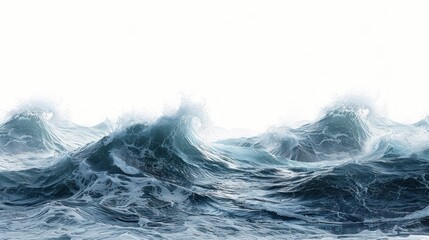 Ocean Waves Crashing