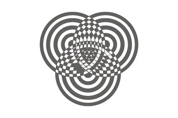 Geometric abstraction of intersecting circles