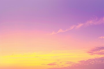 Obraz premium Pink and Yellow Sunset Sky