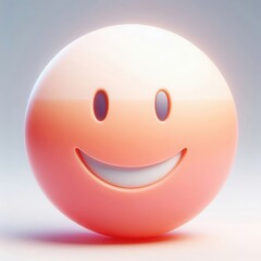 Fototapeta premium A cheerful and vibrant smiley face icon, ideal for representing happiness, positivity, and engagement in various creative and business contexts.