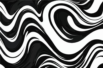 Wave design black and white. Black and white Abstract wavy Background, liquid wave design. Abstract pattern. Texture with wavy, curves lines.