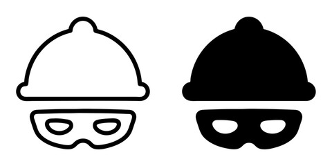 ofvs700 OutlineFilledVectorSign ofvs - incognito vector icon . anonymous sign . isolated transparent . outline and filled version . AI 10 / EPS / PNG . g12046