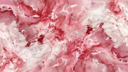 Stunning Red Marble Background with Realistic White Clouds and Tones