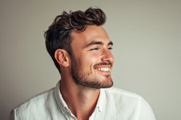 Obraz premium A close up of a man's face