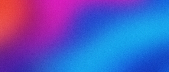 Bold gradient with noise texture, blending red and blue hues. Banners backdrop background.