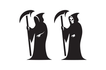 Grim Reaper vector silhouette