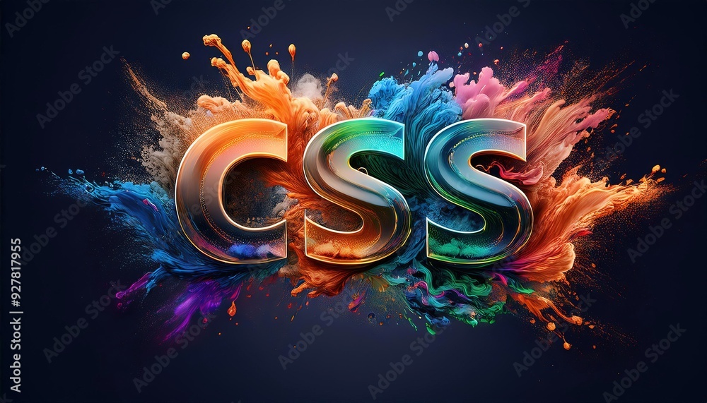 Poster creative css design for web development