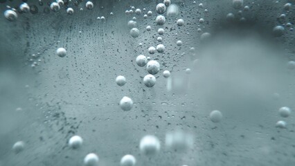 Macrography, witness the mesmerizing allure of a margarita bubble delicately adorned with a slice of lime, set against a bold black background. Each close-up shot of cocktail with lime. Comestible.