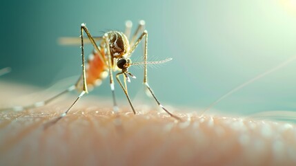 Fototapeta premium Biting mosquito 