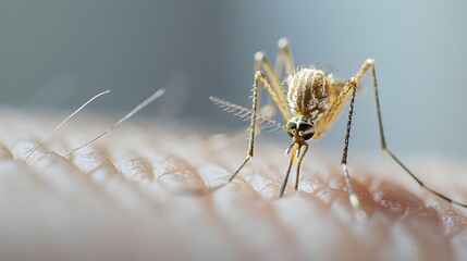 Biting mosquito
