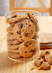 Galletas de canela con trozos de chocolate