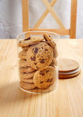 Galletas de canela con trozos de chocolate