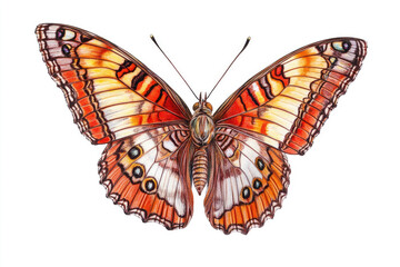 Obraz premium A beautiful butterfly in full flight, displaying its wings gracefully.