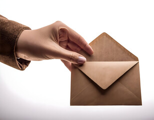 Fototapeta premium hand with envelope