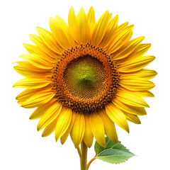 Fototapeta premium sunflower---isolated-white-background 