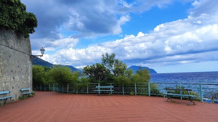 Terrazza di Genova sul mare per passeggiare