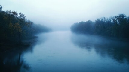 Misty River Morning