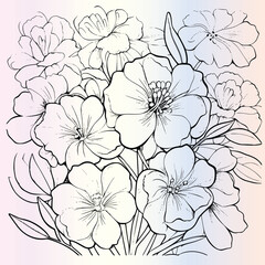 Flower Pattern Coloring Pages Drawing For Kids