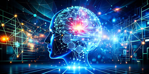Businessman touched API acronym word icon on virtual screen, phone navigation, tablet screen showing, using a smartphone with a map, a profile of a human head with a brain illuminated, network concept