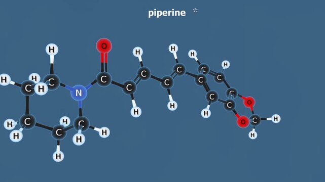 Piperine structural formula