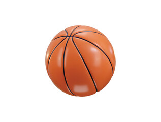 Fototapeta premium Basketball icon 3d rendering vector illustration