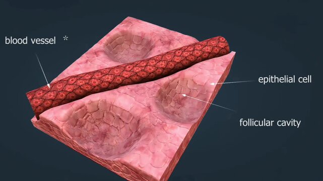 Production of thyroxine in human body