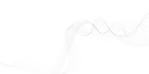 Abstract grey wavy lines Digital frequency track equalizer background. Curved wave smooth stripe seamless pattern. Wave lines created using blend tool. graphic design template banner business wave.